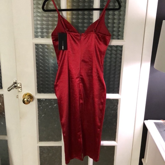 Fashion Nova red midi dress small - Picture 4 of 5